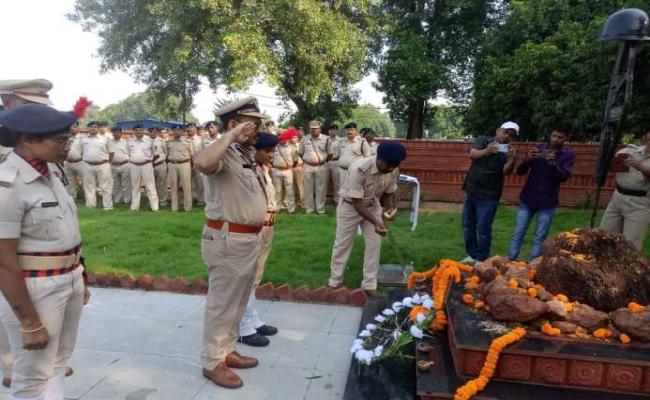 पुलिस लाइन में पुलिस संस्मरण दिवस मनाया गया